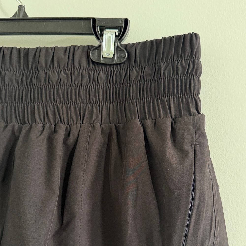Women's Highwaisted Black Athletic Shorts - Picture 3 of 5